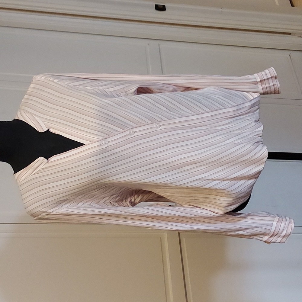 Marion By Etienne Cream Surplice Blouse Size M Neiman Marcus